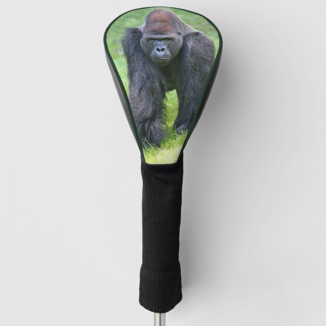 cute gorilla walking golf head cover (Front)