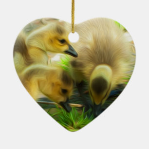 Cute Gosling Ceramic Tree Decoration