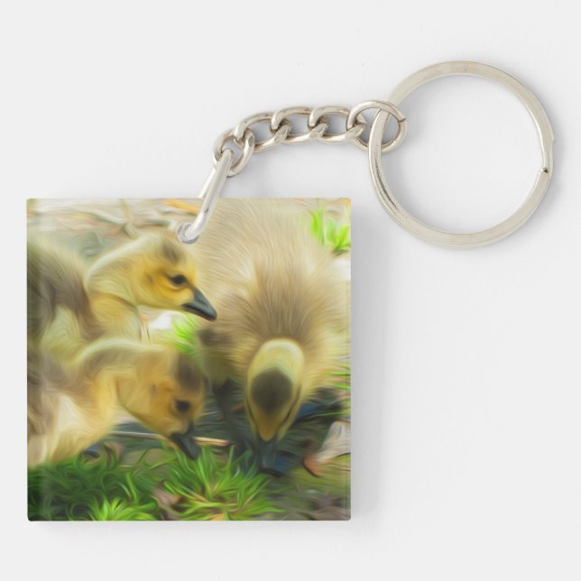 Cute Gosling Key Ring (Back)