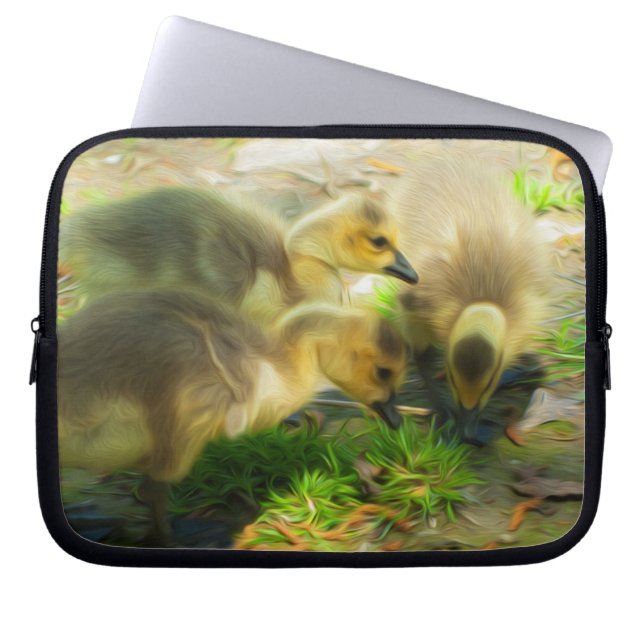 Cute Gosling Laptop Sleeve (Front)