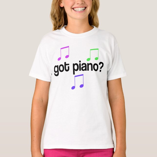 Cute Got Piano Music Gift T-Shirt (Front)