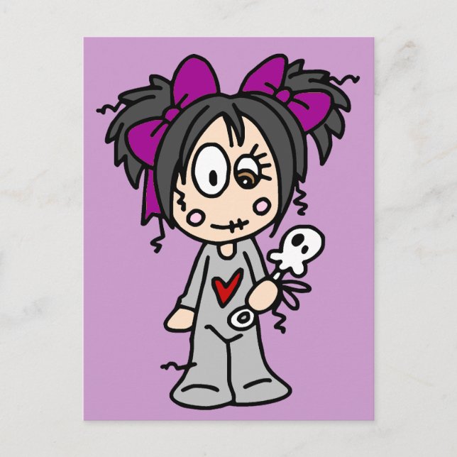 Cute Goth Baby Postcard (Front)
