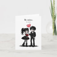 Cute Goth Pattern Card Back | Dark Romance