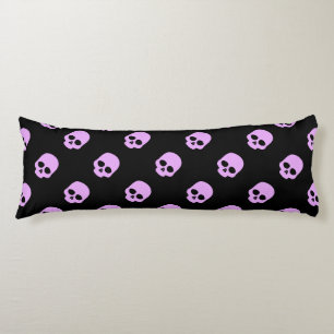Cute Goth Pink Skulls Body Cushion