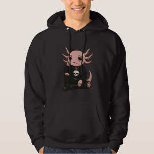 Cute Gothic Emo Axolotl Art Goth Hoodie