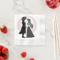 Cute Gothic Emo Kids Kiss Valentine's Day