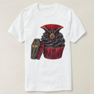 Cute Gothic, Vampire, Coffin, Cupcake T-Shirt