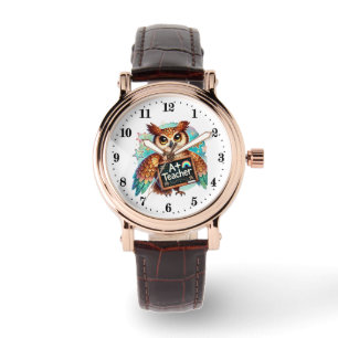 Cute graded Teacher owl Watch