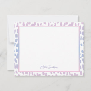 Cute Gradient Animal Print Pattern Card