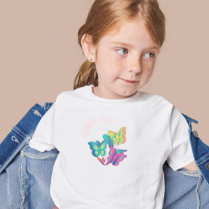 Cute Gradient Butterfly Kid's T-Shirt