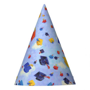 Cute Graduation Cap Toss Blue