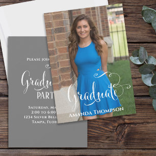 Cute Graduation Script Photo Template