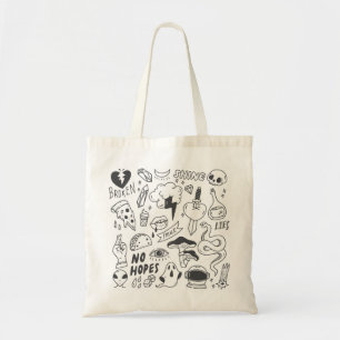 Cute Graffiti: Doodle Art Set. Tote Bag