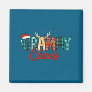 Cute Grammy Claus Christmas For Grandma Santa Hat  Magnet