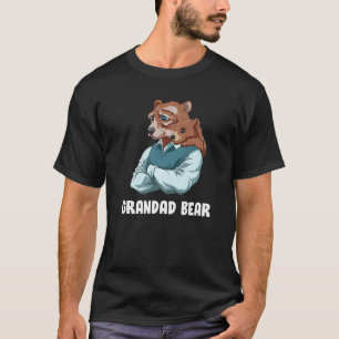 Cute Grandad Bear  Grandfather Granddaughter Grand T-Shirt