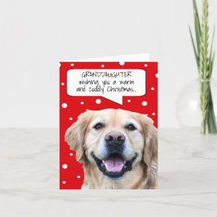Cute Granddaughter Christmas Card