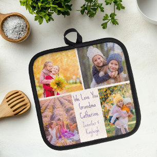 Cute Granddaughters Photo Custom Grandma Gift Pot Holder