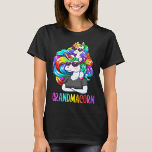 Cute Grandmacorn Unicorn Costume Grandma Mom Mothe T-Shirt