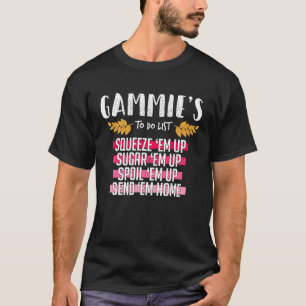 Cute Grandmothers Gammie To Do List T-Shirt