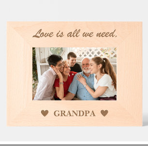 Cute Grandpa quote Custom Wood Picture Frames