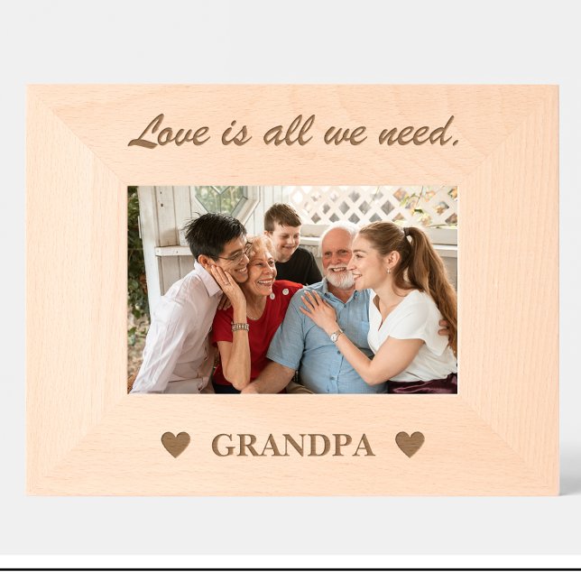 Cute Grandpa quote Custom Wood Picture Frames (Creator Uploaded)
