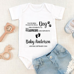 Cute Grandparents Pregnancy Announcement Baby Bodysuit