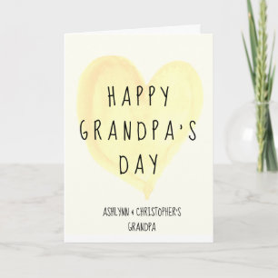 Cute Grandpa's Day for Father's Day Card