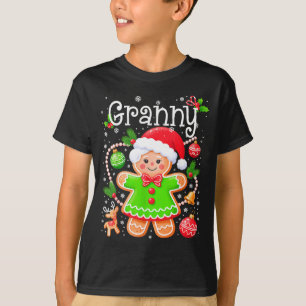 Cute Granny Gingerbread Family Matching Christmas  T-Shirt