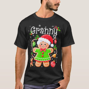 Cute Granny Gingerbread Family Matching Christmas  T-Shirt