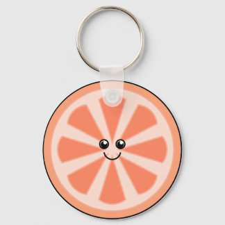 Cute Grapefruit Key Ring