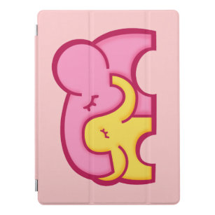Cute graphic elephants cuddle  iPad pro cover