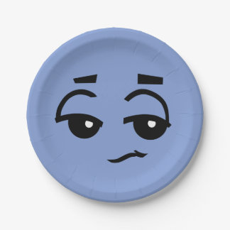 CUTE GRAPHIC FACE PAPER PLATE