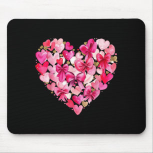 Cute Graphic Flower Heart Valentine Women Girl Kid Mouse Pad