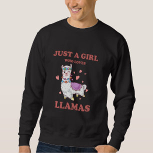 Cute Graphic Llama Animals  For Funny Llama Lovers Sweatshirt