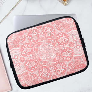 Cute Grasshoppers Mandala Laptop Sleeve