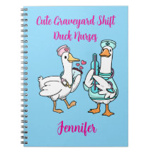 Cute Graveyard Shift Duck Funny Nurses Name