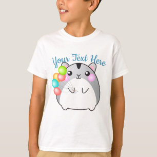 Cute Gray Kawaii Hamster T-Shirt
