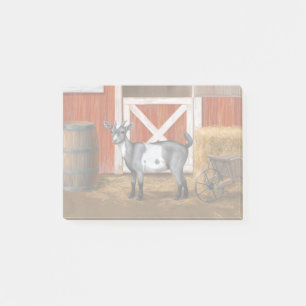 Cute Gray Spotted Goat Post-it Notes