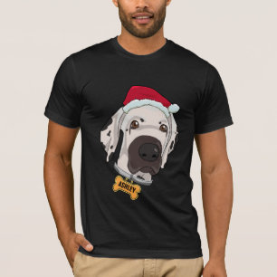 Cute Great Dane Christmas Hat Dog Big T-Shirt