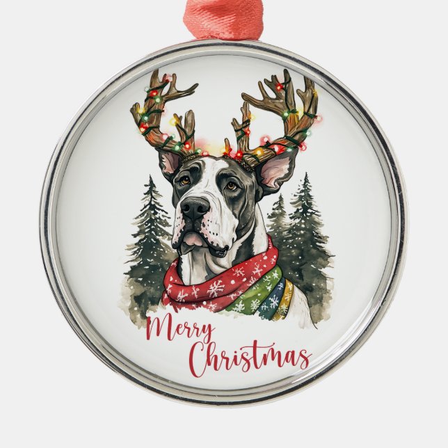 Cute Great Dane Ornament (Front)
