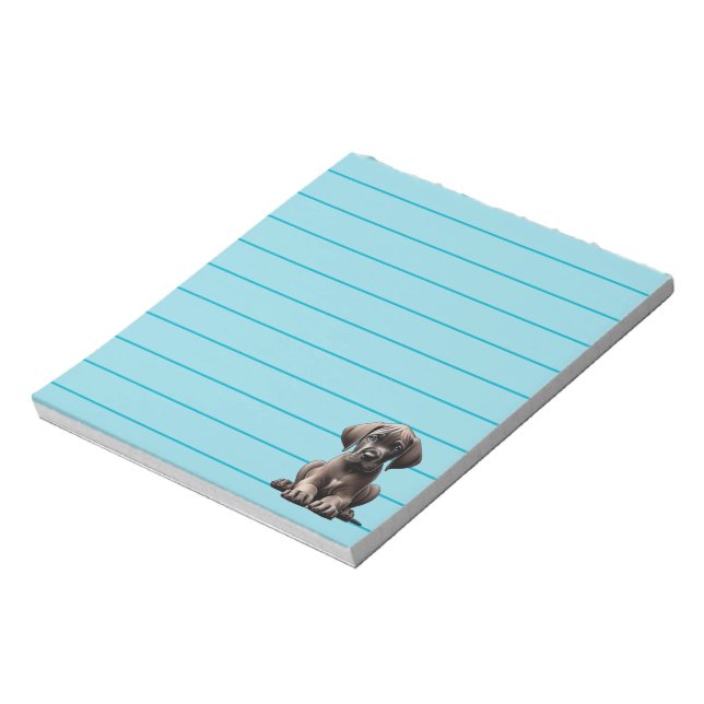 Cute Great Dane Puppy Notepad (Rotated)