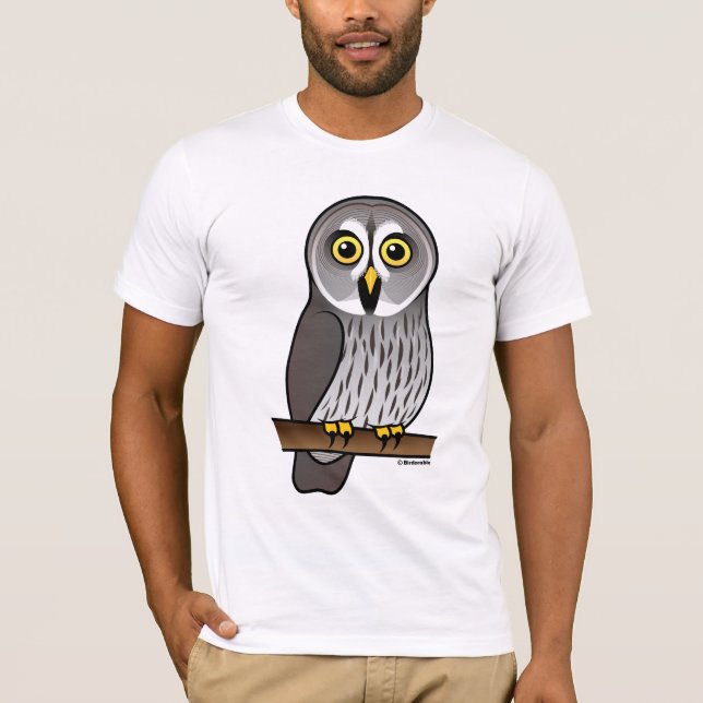 Cute Great Grey Owl T-Shirt (Front)