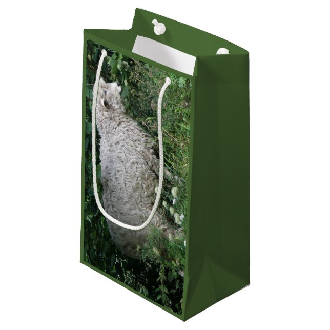 Cute Greedy Sheep Eating Gift Bag (Front Angled)