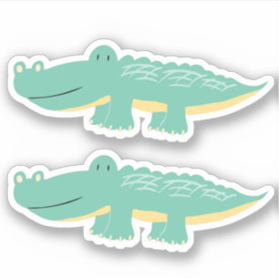 Cute Green Aligator Kids Boy Fun Animal