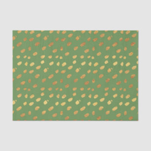 Cute Green and Gold Tissue Paper