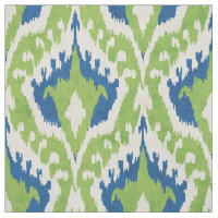 Cute green and teal blue ikat tribal pattern