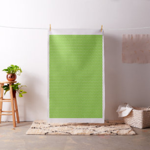 Cute Green and White Ferns Pattern Fabric