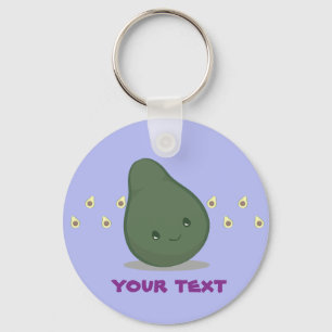 Cute Green Avocado Keychain