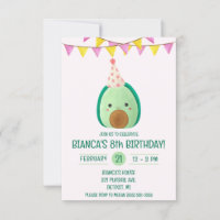 Cute Green Avocado Stuffy, Plush Birthday Party