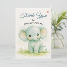 Cute Green Baby Elephant Safari